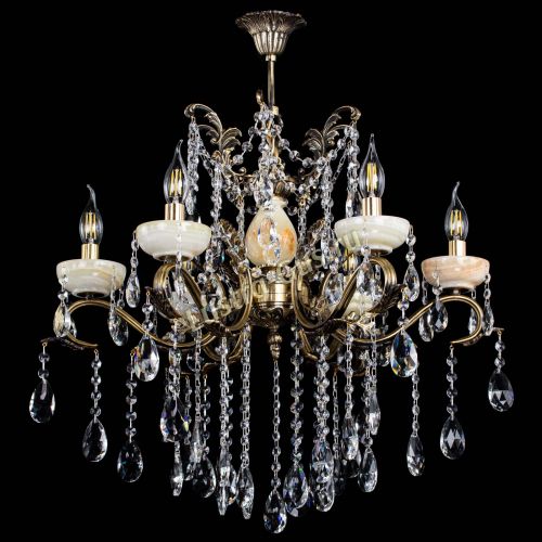 Люстра бронзовая Алфея Оникс №6 журавлик в Магнитогорске Гусь Хрустальный