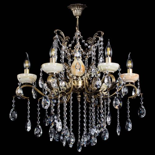 Люстра бронзовая Алфея Оникс №6 звездочка в Магнитогорске Гусь Хрустальный