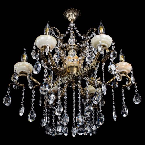 Люстра бронзовая Алфея Оникс №6 звездочка в Магнитогорске Гусь Хрустальный