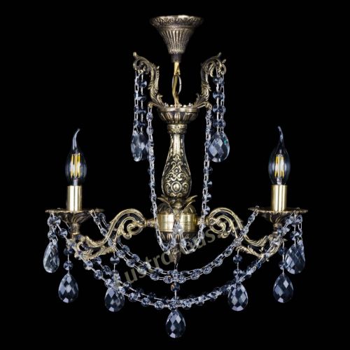 Бронзовая люстра Ариадна №2 Баден в Магнитогорске Гусь Хрустальный