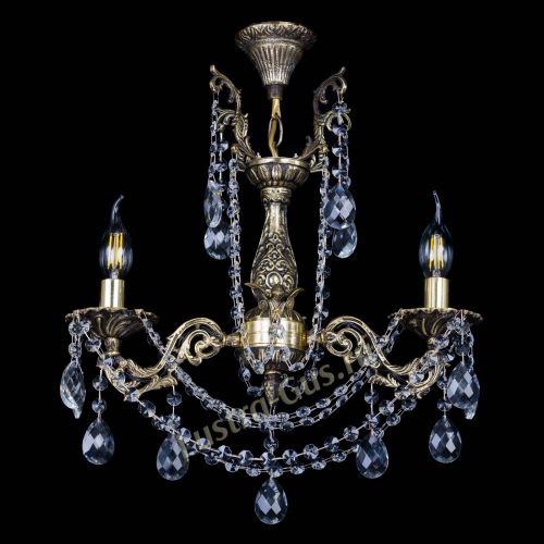 Бронзовая люстра Ариадна №2 Баден в Магнитогорске Гусь Хрустальный