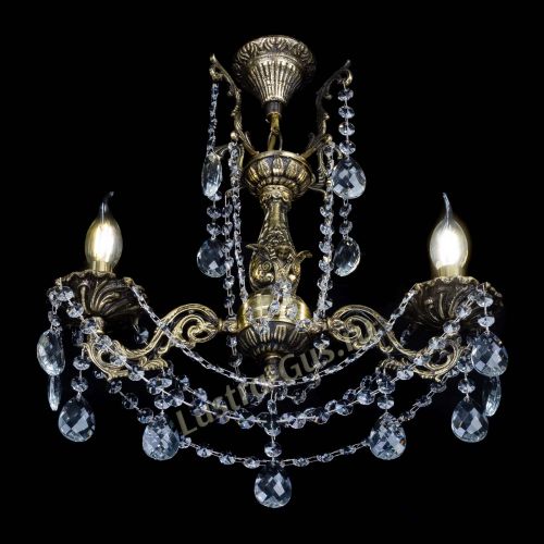 Бронзовая люстра Ариадна №2 Баден в Магнитогорске Гусь Хрустальный