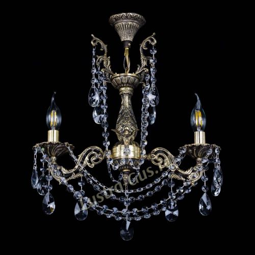 Бронзовая люстра Ариадна №2 Лучик в Магнитогорске Гусь Хрустальный