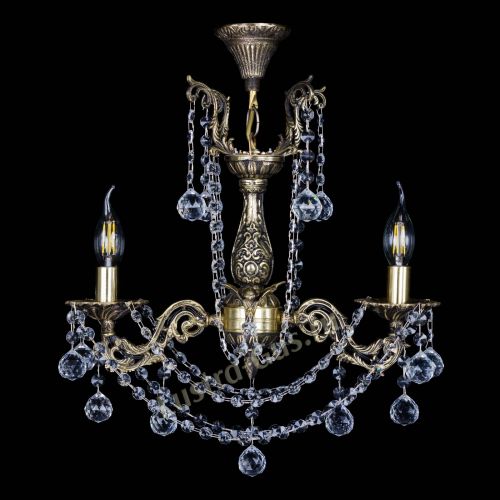 Люстра бронзовая Ариадна №2 Шар в Магнитогорске Гусь Хрустальный