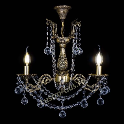 Люстра бронзовая Ариадна №2 Шар в Магнитогорске Гусь Хрустальный