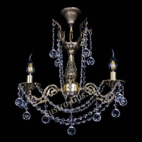 Люстра бронзовая Ариадна №2 Шар в Магнитогорске Гусь Хрустальный