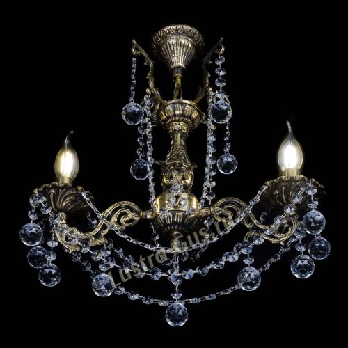 Люстра бронзовая Ариадна №2 Шар в Магнитогорске Гусь Хрустальный