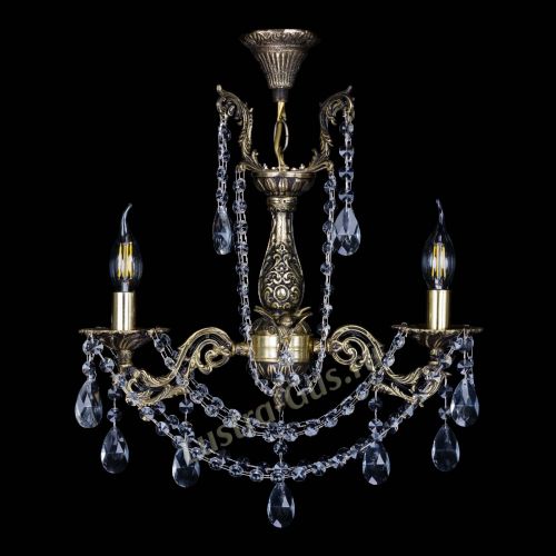 Бронзовая люстра Ариадна №2 Журавлик в Магнитогорске Гусь Хрустальный