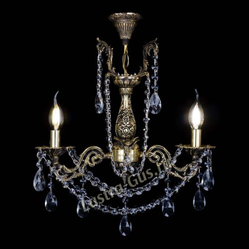 Бронзовая люстра Ариадна №2 Журавлик в Магнитогорске Гусь Хрустальный