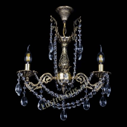 Бронзовая люстра Ариадна №2 Журавлик в Магнитогорске Гусь Хрустальный