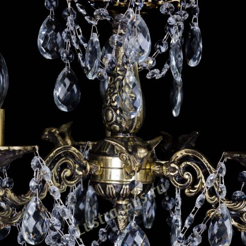 Люстра бронзовая Ариадна №3 Баден в Магнитогорске Гусь Хрустальный