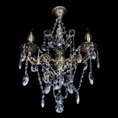 Люстра бронзовая Ариадна №3 Баден в Магнитогорске Гусь Хрустальный