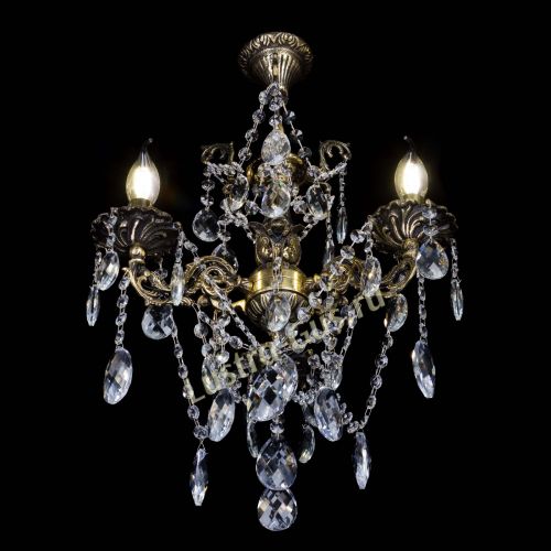 Люстра бронзовая Ариадна №3 Баден в Магнитогорске Гусь Хрустальный