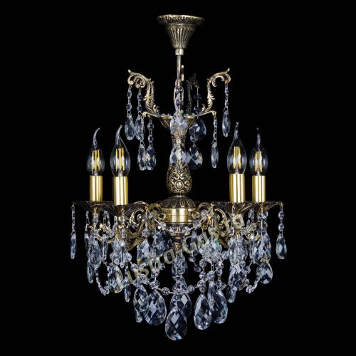 Бронзовая люстра Ариадна №5 Баден в Магнитогорске Гусь Хрустальный