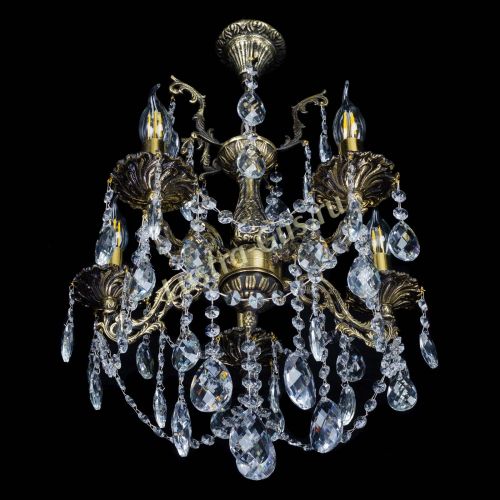 Бронзовая люстра Ариадна №5 Баден в Магнитогорске Гусь Хрустальный