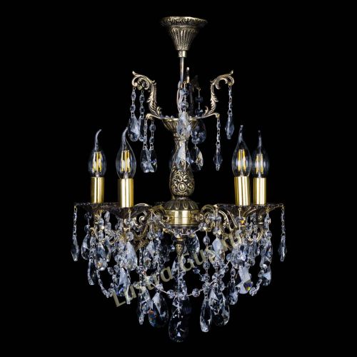 Бронзовая люстра Ариадна №5 Лучик в Магнитогорске Гусь Хрустальный