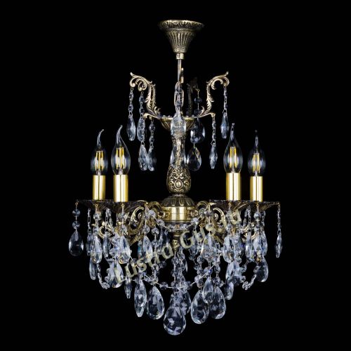 Бронзовая люстра Ариадна №5 Журавлик в Магнитогорске Гусь Хрустальный