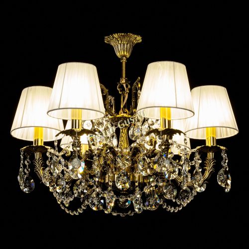 Бронзовая люстра Артемида №2 Прованс в Магнитогорске Гусь Хрустальный