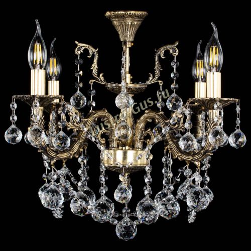 Люстра бронзовая Артемида №4 шар в Магнитогорске Гусь Хрустальный