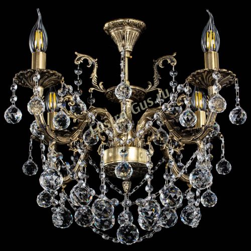 Люстра бронзовая Артемида №4 шар в Магнитогорске Гусь Хрустальный