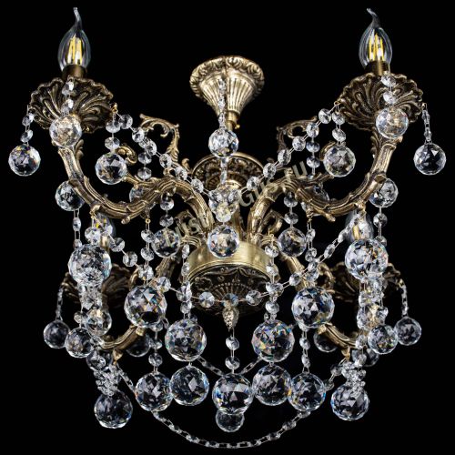 Люстра бронзовая Артемида №4 шар в Магнитогорске Гусь Хрустальный