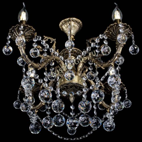 Люстра бронзовая Артемида №4 шар в Магнитогорске Гусь Хрустальный