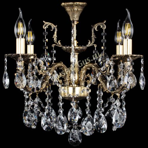 Люстра бронзовая Артемида №4 звезда в Магнитогорске Гусь Хрустальный