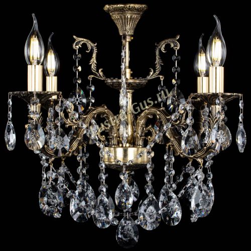 Люстра бронзовая Артемида №4 звезда в Магнитогорске Гусь Хрустальный