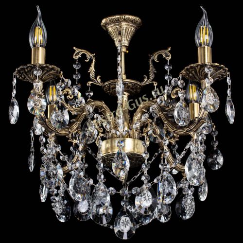 Люстра бронзовая Артемида №4 звезда в Магнитогорске Гусь Хрустальный