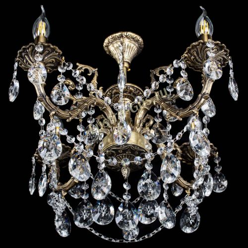 Люстра бронзовая Артемида №4 звезда в Магнитогорске Гусь Хрустальный