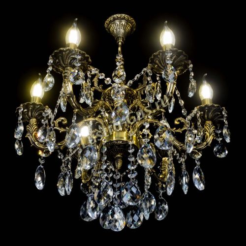 Бронзовая люстра Артемида №6 баден в Магнитогорске Гусь Хрустальный