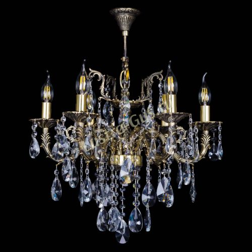 Бронзовая люстра Артемида №6 лучик в Магнитогорске Гусь Хрустальный