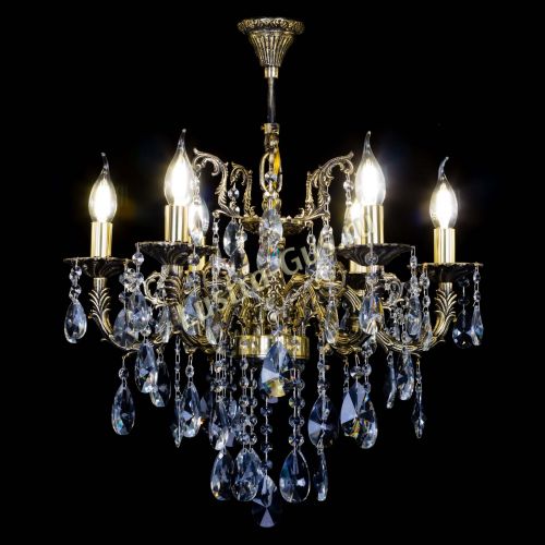 Бронзовая люстра Артемида №6 лучик в Магнитогорске Гусь Хрустальный