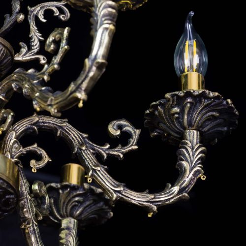 Бронзовая люстра Артемида №6 лучик в Магнитогорске Гусь Хрустальный