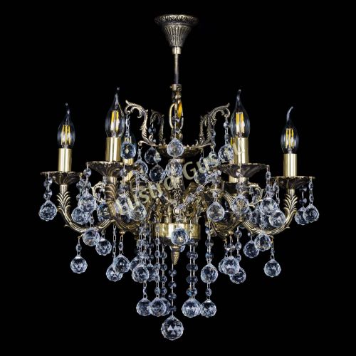 Бронзовая люстра Артемида №6 шар в Магнитогорске Гусь Хрустальный