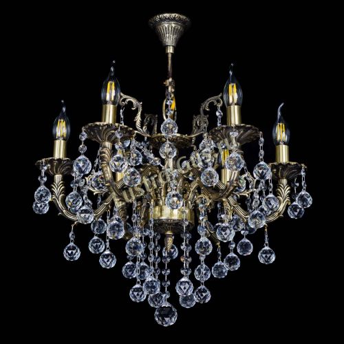 Бронзовая люстра Артемида №6 шар в Магнитогорске Гусь Хрустальный