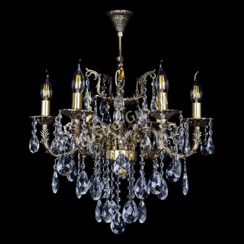 Бронзовая люстра Артемида №6 журавлик в Магнитогорске Гусь Хрустальный