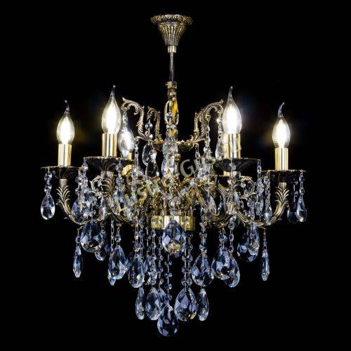 Бронзовая люстра Артемида №6 журавлик в Магнитогорске Гусь Хрустальный