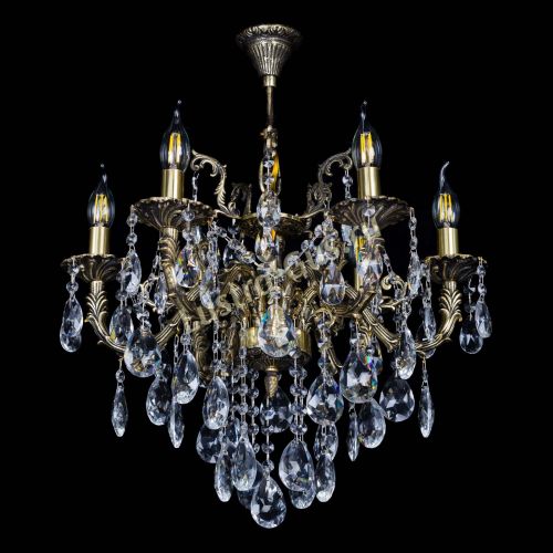 Бронзовая люстра Артемида №6 журавлик в Магнитогорске Гусь Хрустальный