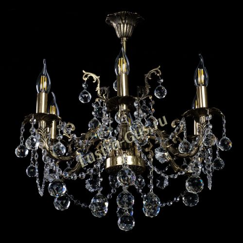 Бронзовая люстра Артемида шар в Магнитогорске Гусь Хрустальный
