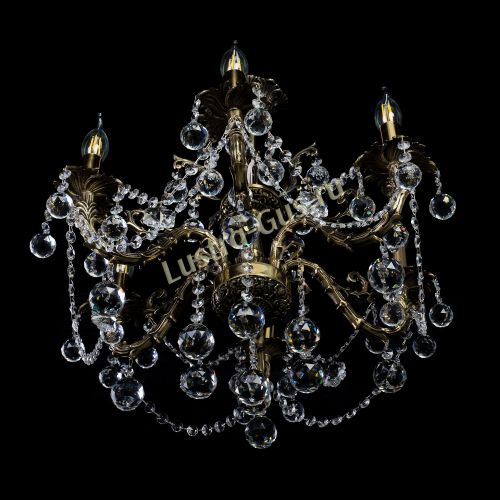 Бронзовая люстра Артемида шар в Магнитогорске Гусь Хрустальный