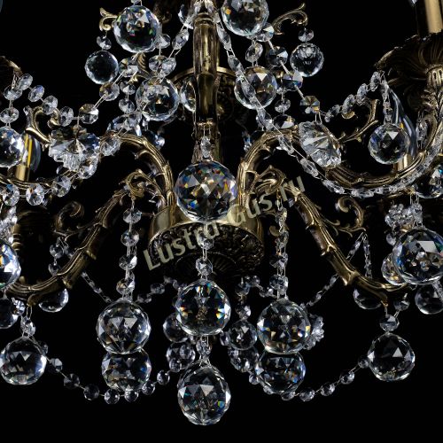 Бронзовая люстра Артемида шар в Магнитогорске Гусь Хрустальный