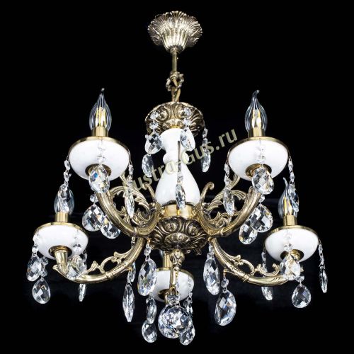 Люстра бронзовая Атланта из мрамора Баден №5/1 в Магнитогорске Гусь Хрустальный