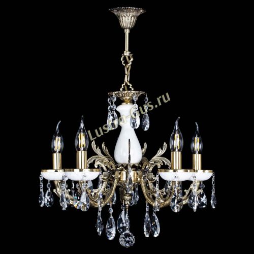 Люстра бронзовая Атланта из мрамора №5/1 Лучик в Магнитогорске Гусь Хрустальный