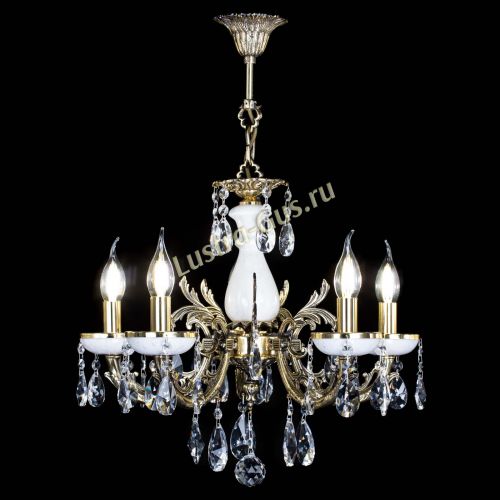 Люстра бронзовая Атланта из мрамора №5/1 Лучик в Магнитогорске Гусь Хрустальный