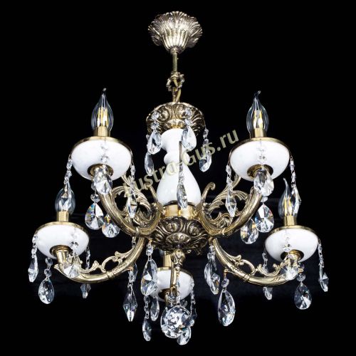 Люстра бронзовая Атланта из мрамора №5/1 Лучик в Магнитогорске Гусь Хрустальный