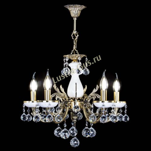 Люстра бронзовая Атланта из мрамора №5/1 Шар в Магнитогорске Гусь Хрустальный