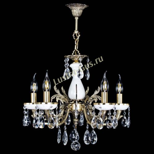 Люстра бронзовая Атланта из мрамора №5/1 Журавлик в Магнитогорске Гусь Хрустальный