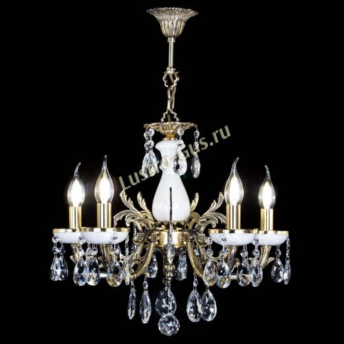 Люстра бронзовая Атланта из мрамора №5/1 Журавлик в Магнитогорске Гусь Хрустальный