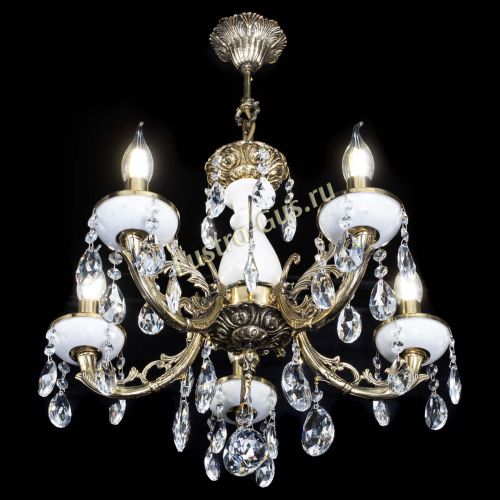 Люстра бронзовая Атланта из мрамора №5/1 Журавлик в Магнитогорске Гусь Хрустальный